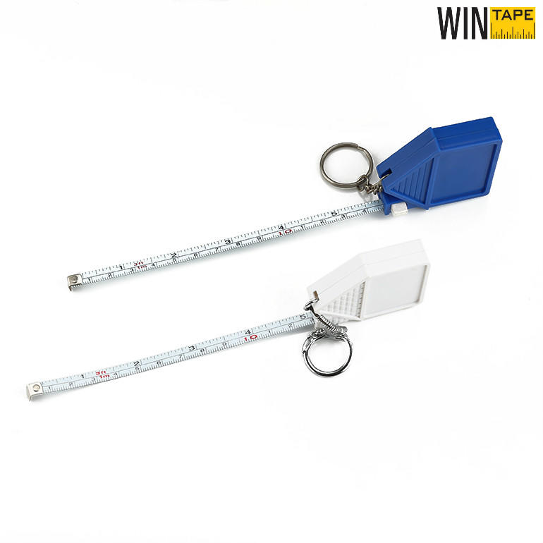 House Shape 1M Steel Measuring Ruler With Keychain